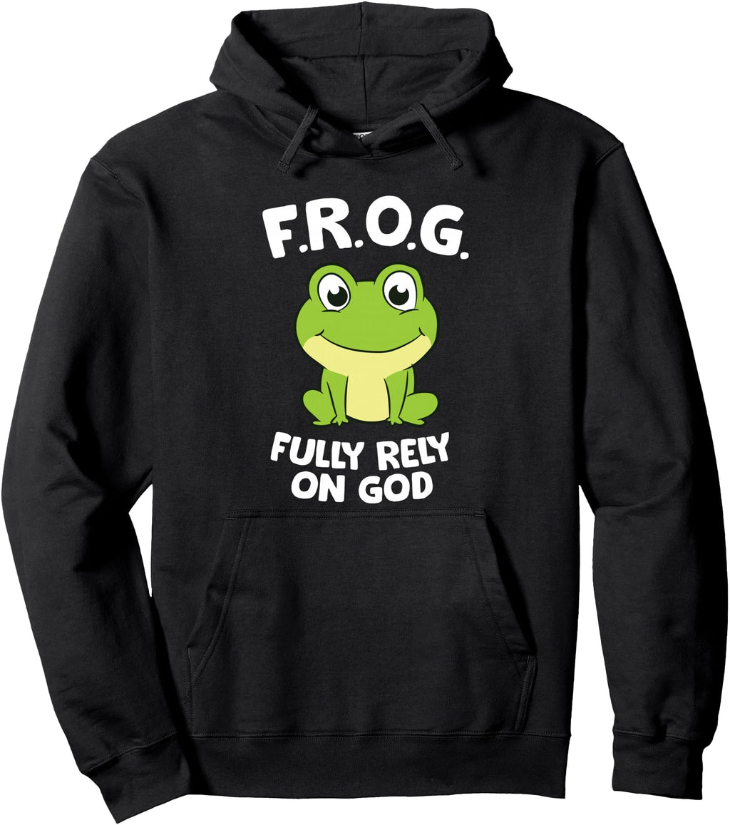 Authentic Frog Fully Rely God Christian T-Shirt - Streetwear Style Unisex - T-Shirt, Sweatshirt, Hoodie