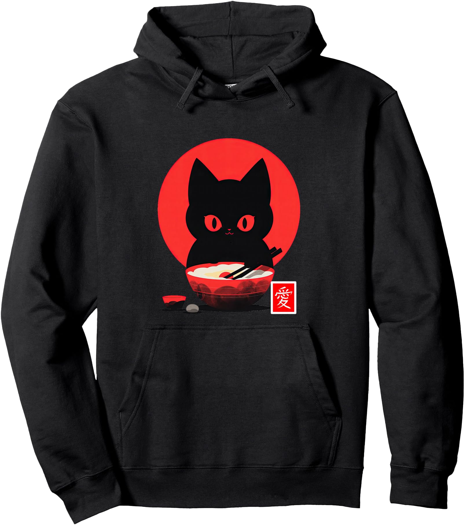 Handcrafted Ramen Cat Japanese Love Hoodie - Novelty Apparel Men Women - T-Shirt, Sweatshirt, Hoodie