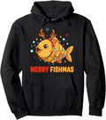 Authentic Merry Fishmas Fishing Fish Hoodie - Trendy Graphic Men Women - T-Shirt, Sweatshirt, Hoodie