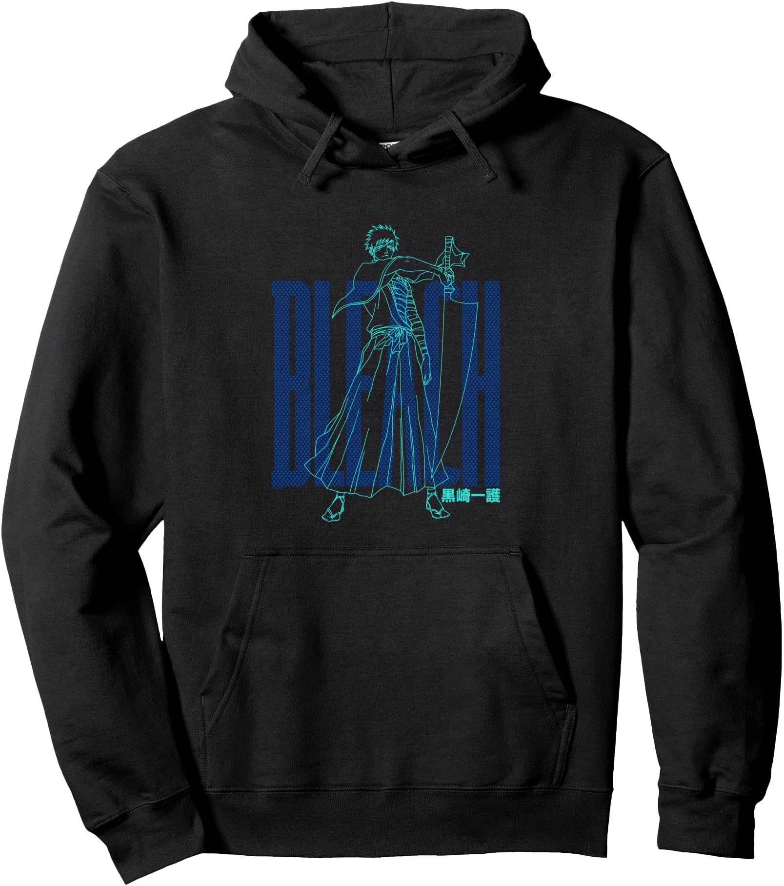 Original Bleach Ichigo Outline And Dots T-Shirt - Novelty Apparel Unisex - T-Shirt, Sweatshirt, Hoodie