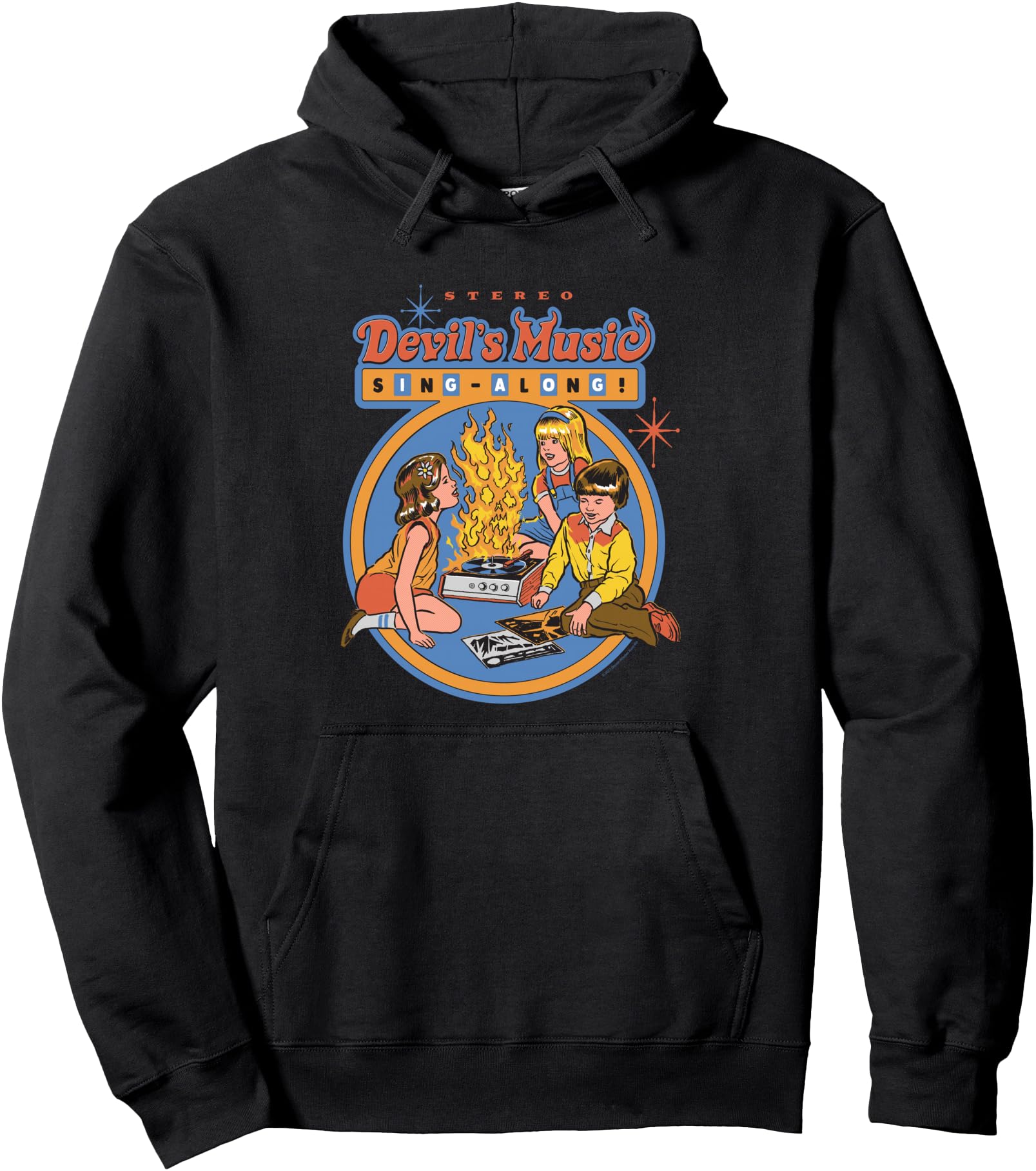 Steven Rhodes Devil S Music Rock Roll Dark Hoodie - Graphic Print Unisex - T-Shirt, Sweatshirt, Hoodie