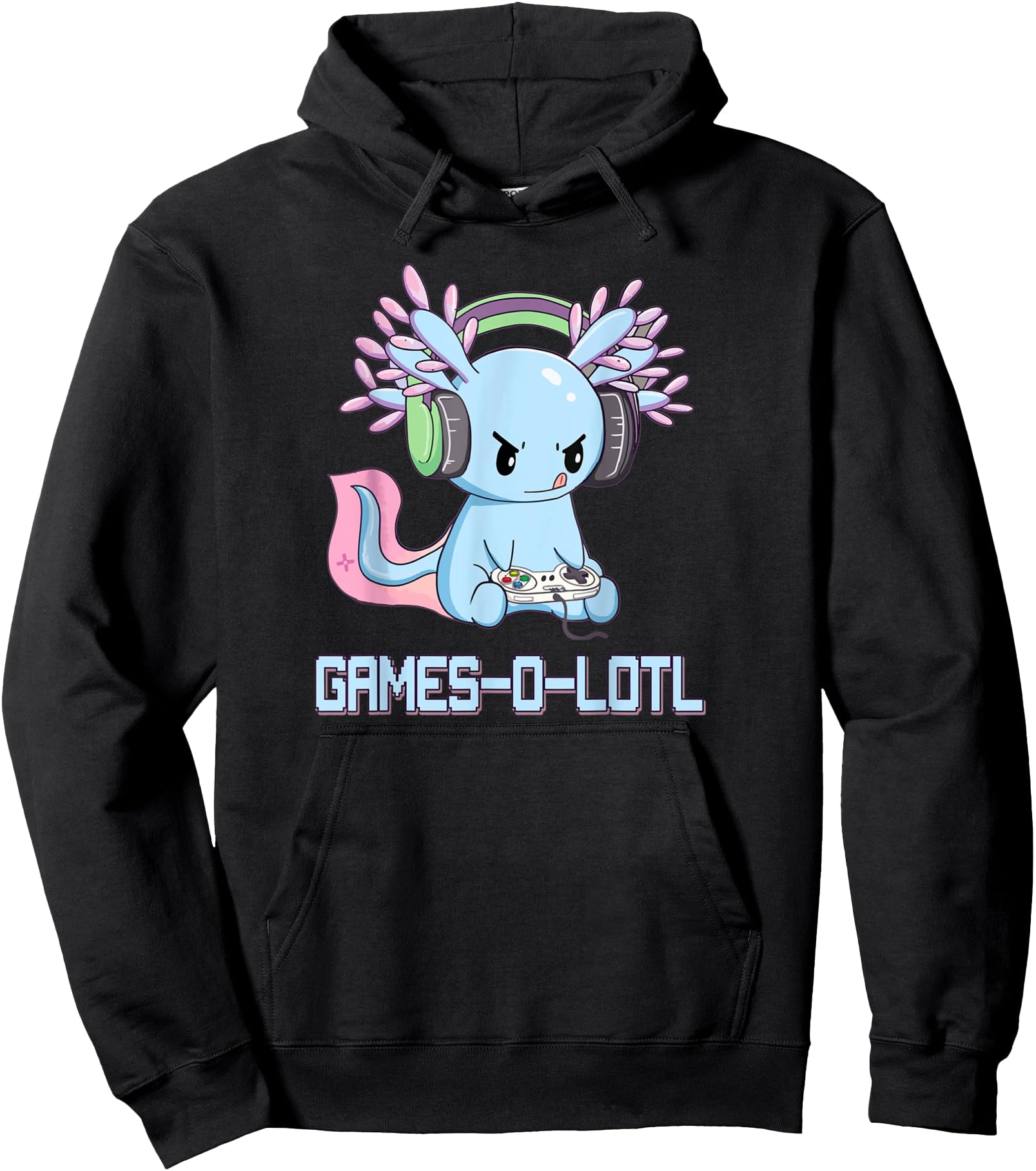 Gamesolotl Axolotl Video Gamer Sweatshirt - Streetwear Style for Adults - T-Shirt, Sweatshirt, Hoodie