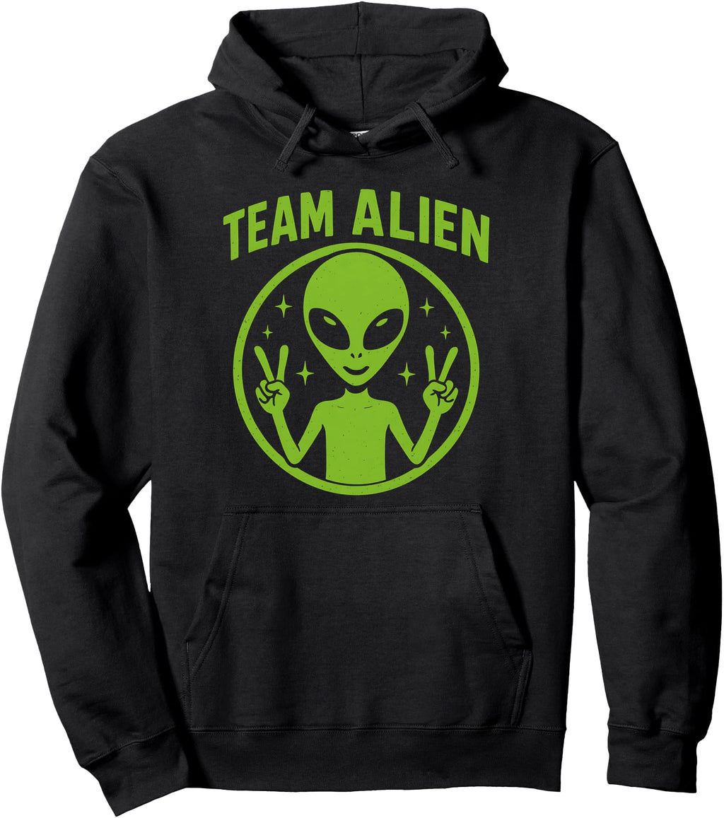 Authentic Team Alien Peace Ufo Space T-Shirt - Streetwear Style Men Women - T-Shirt, Sweatshirt, Hoodie