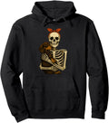 Exclusive Skeleton Holding Dachshund Hoodie - Custom Art Print Men Women - T-Shirt, Sweatshirt, Hoodie