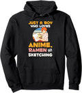 Handcrafted Just Who Loves Anime Hoodie - Custom Art Print for Adults - T-Shirt, Sweatshirt, Hoodie