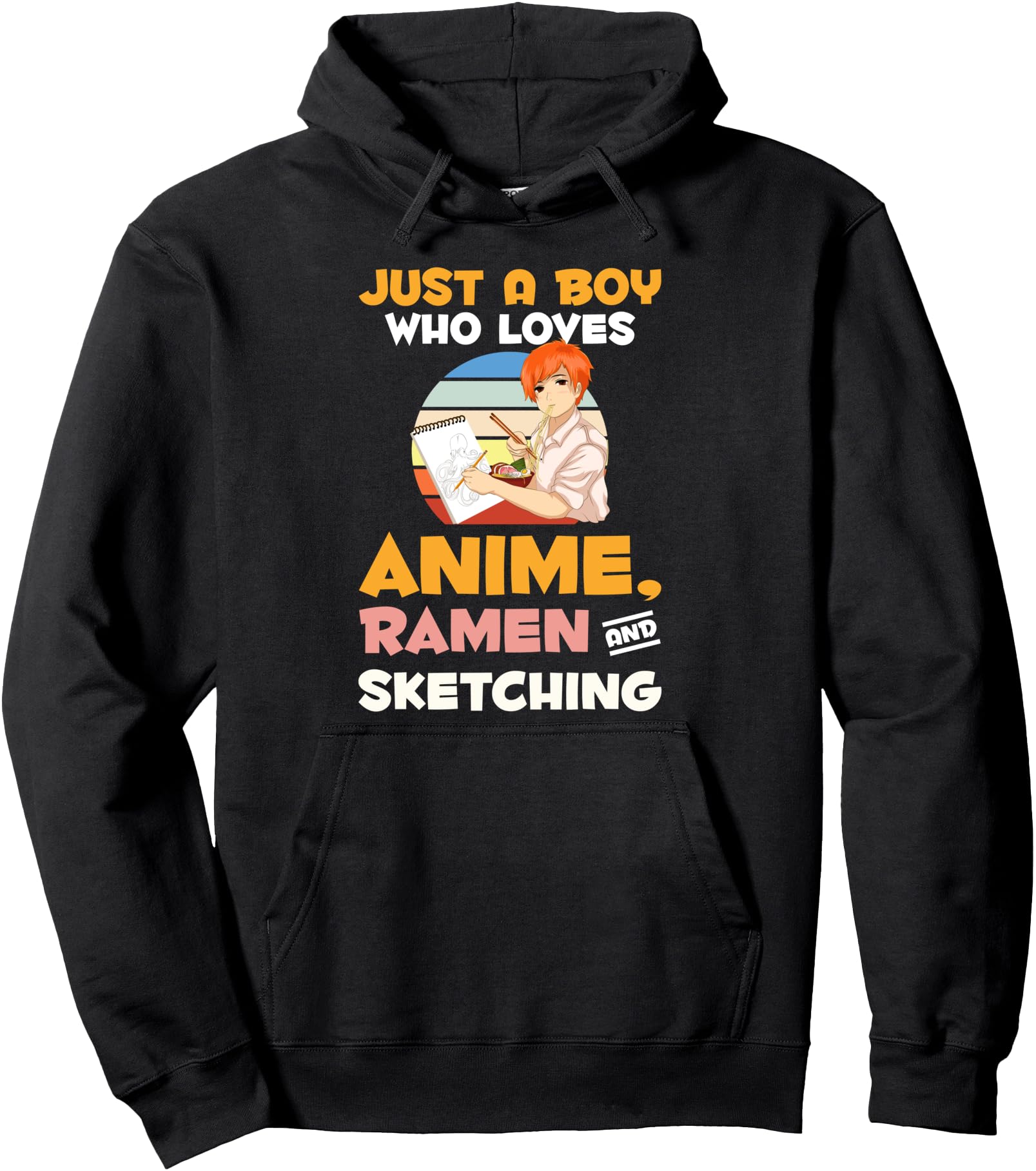 Handcrafted Just Who Loves Anime Hoodie - Custom Art Print for Adults - T-Shirt, Sweatshirt, Hoodie