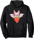 Strawberry Bat Kawaii Japanese Anime Rare Hoodie - Graphic Print Unisex - T-Shirt, Sweatshirt, Hoodie