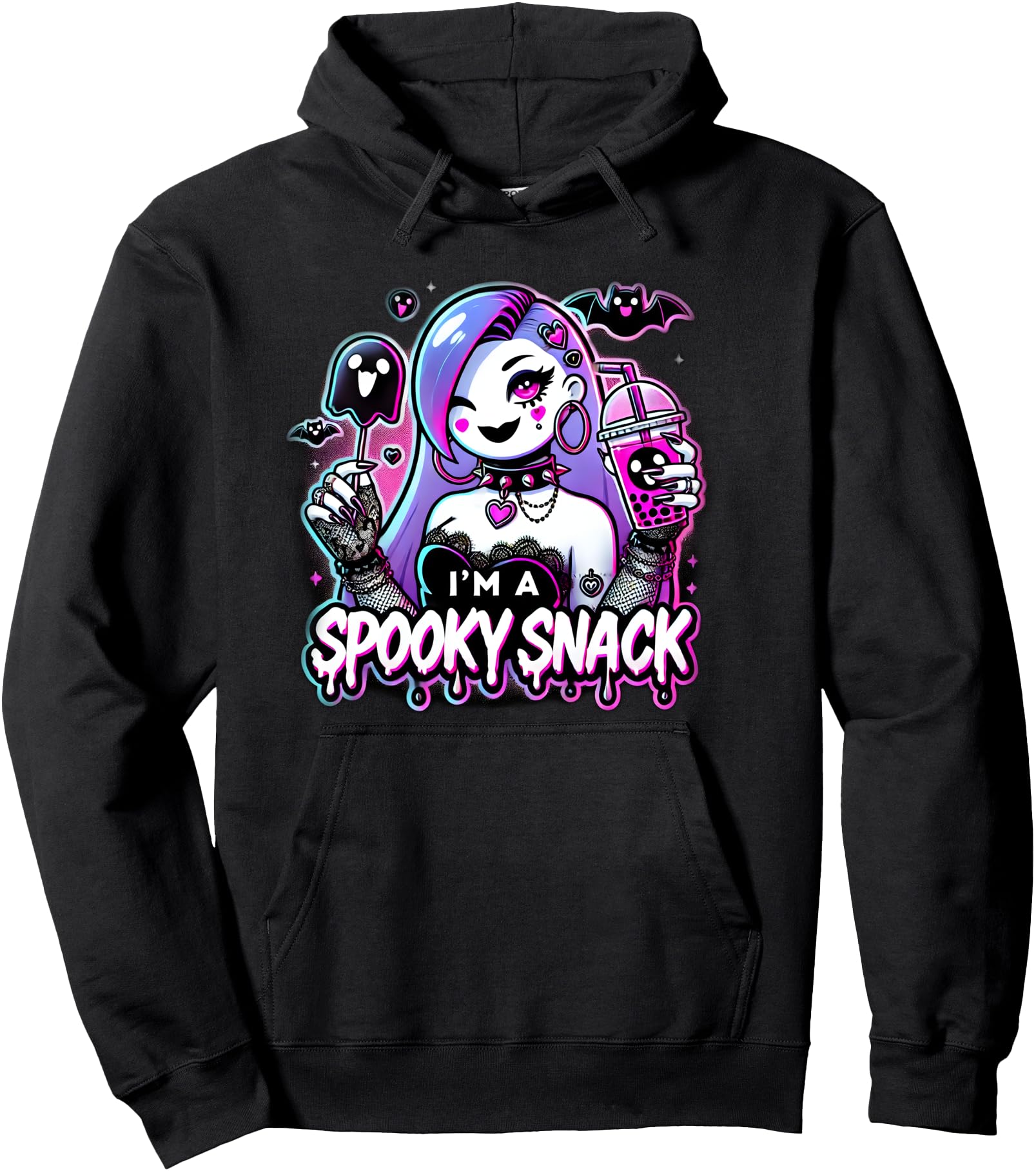 Pastel Goth Ghos Spooky Snack Kawaii T-Shirt - Casual Everyday Wear Unisex - T-Shirt, Sweatshirt, Hoodie