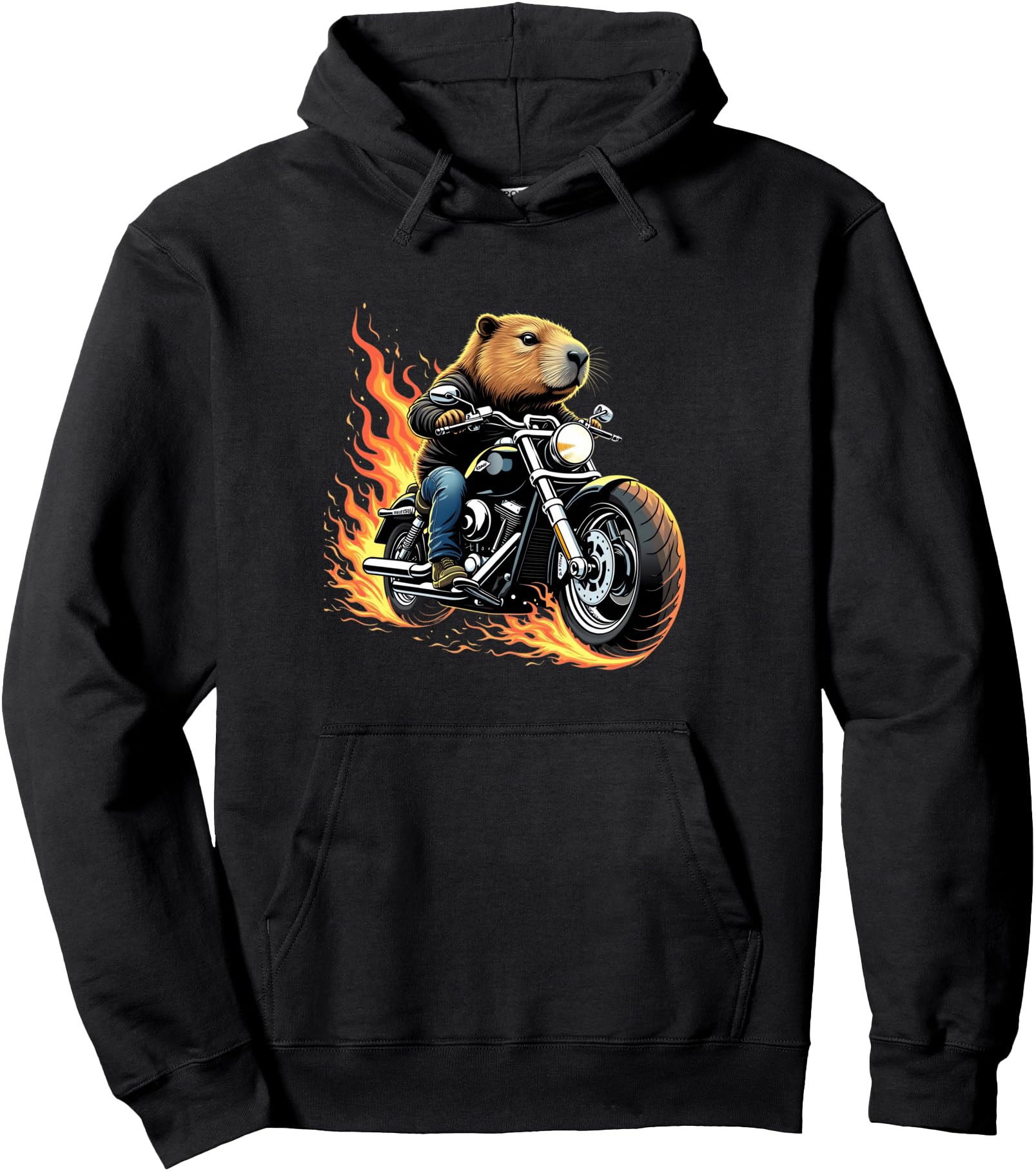 Capybara Riding Motorcycle Capybara T-Shirt - Trendy Graphic Unisex - T-Shirt, Sweatshirt, Hoodie