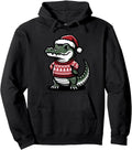 Original Alligator Santa Hat Sweatshirt - Novelty Apparel Men Women - T-Shirt, Sweatshirt, Hoodie