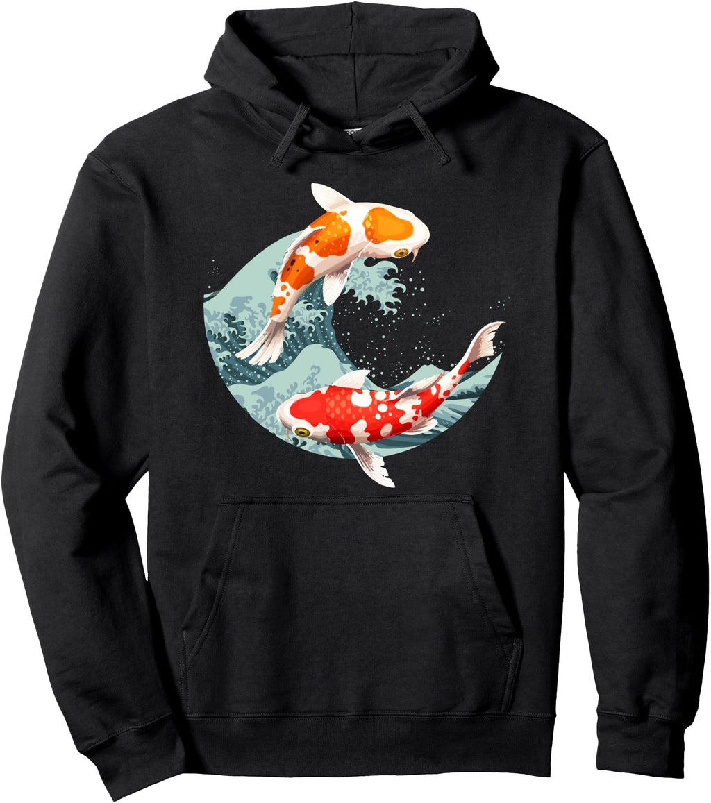 Koi Fish Yin Yang Japanese Love Art T-Shirt - Novelty Apparel for Adults - T-Shirt, Sweatshirt, Hoodie