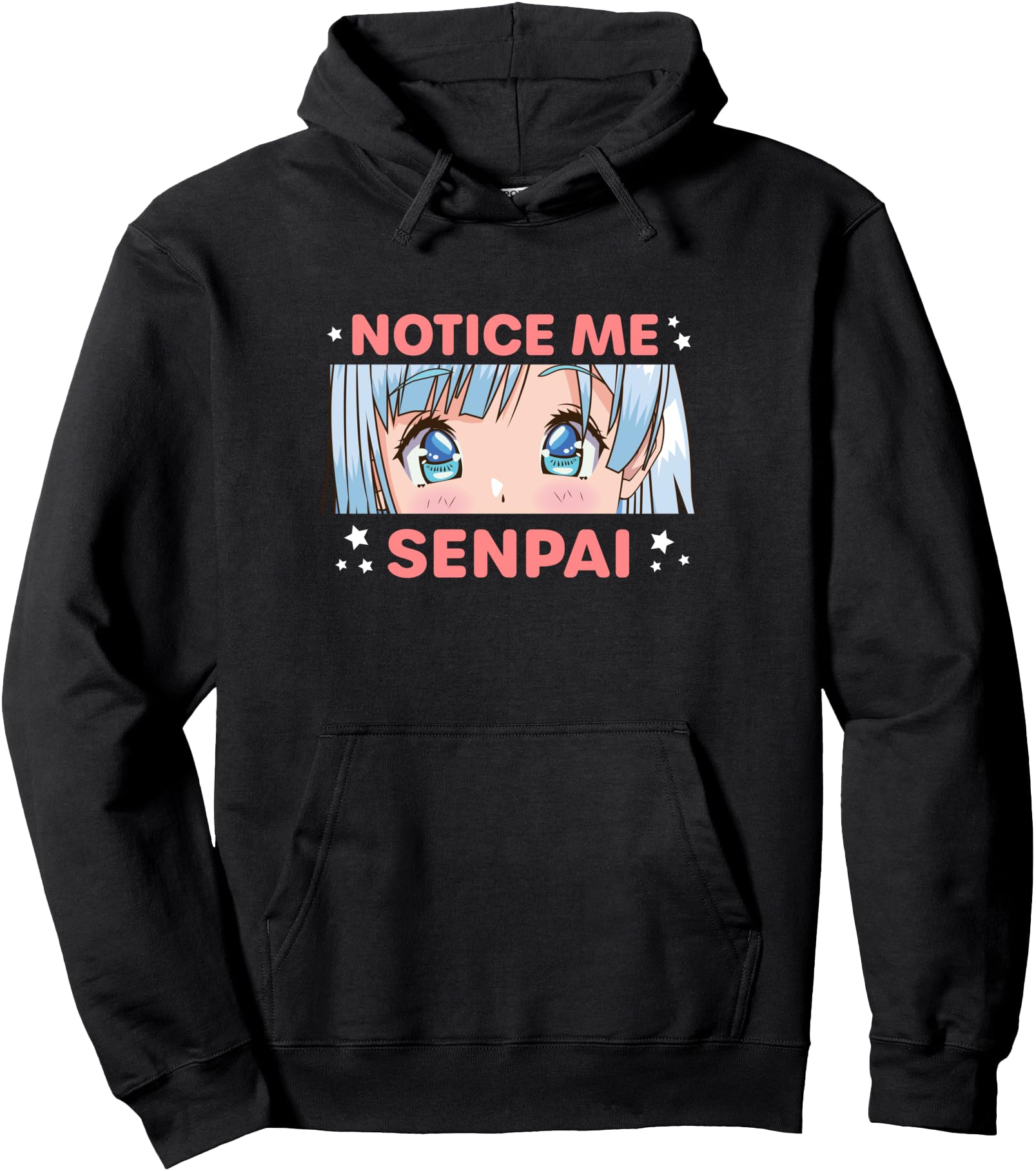 Original Notice Me Senpai Japanese Sweatshirt - Novelty Apparel for Adults - T-Shirt, Sweatshirt, Hoodie