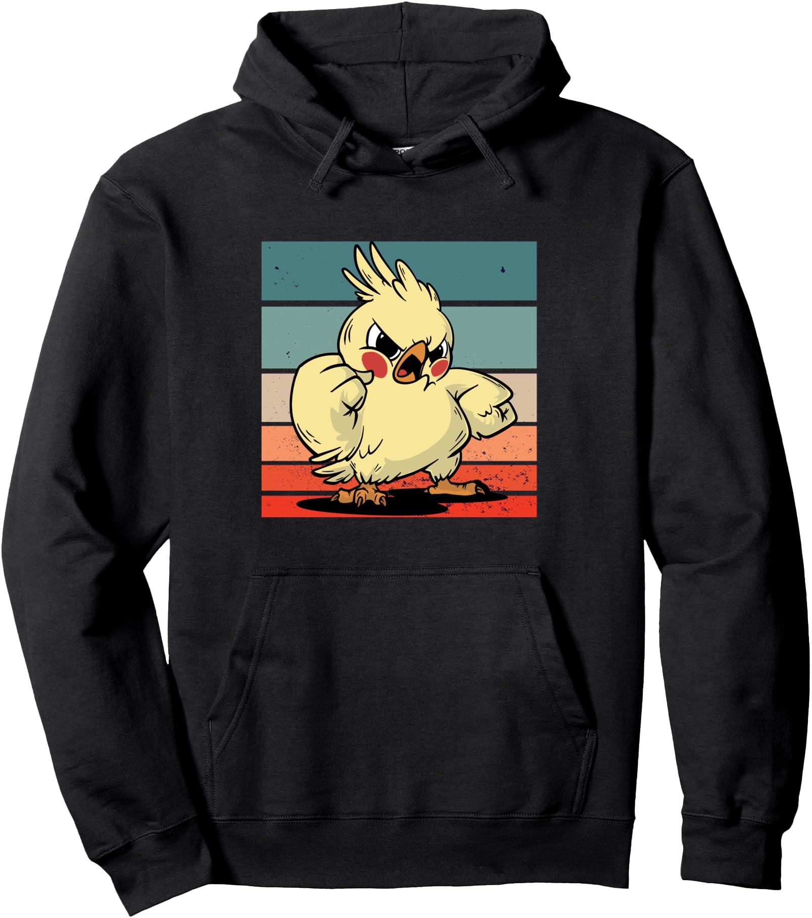 Angry Cockatiel Fierce Bird Sweatshirt - Streetwear Style for Adults - T-Shirt, Sweatshirt, Hoodie