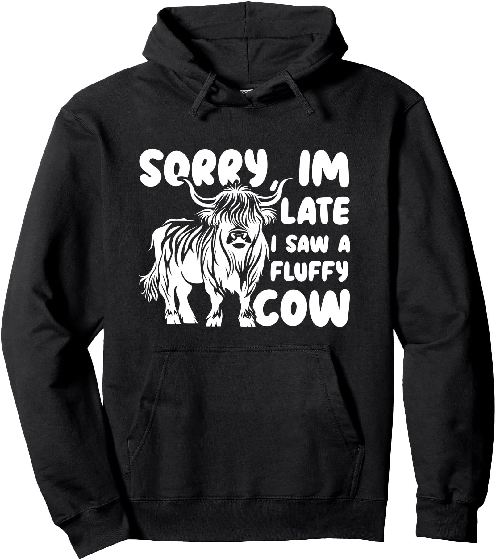 Original Highland Cow Fluffy Cow Farmer T-Shirt - Graphic Print Unisex - T-Shirt, Sweatshirt, Hoodie
