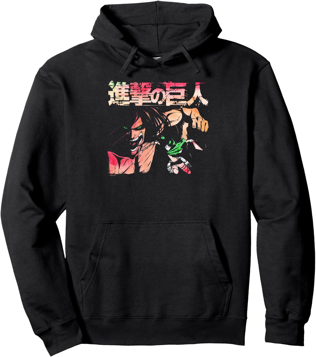 Authentic Attack Titan Season 2 Eren Hoodie - Fun Novelty Design Men Women - T-Shirt, Sweatshirt, Hoodie