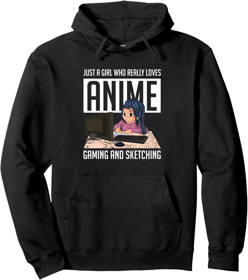 Who Really Loves Anime Gaming And Hoodie - Custom Art Print for Adults - T-Shirt, Sweatshirt, Hoodie