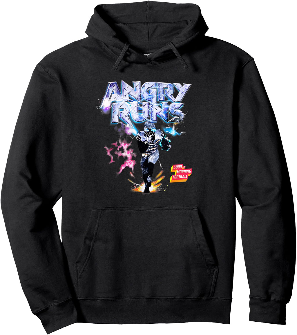 Angry Runs Good Morning Football T-Shirt - Fun Novelty Design Men Women - T-Shirt, Sweatshirt, Hoodie