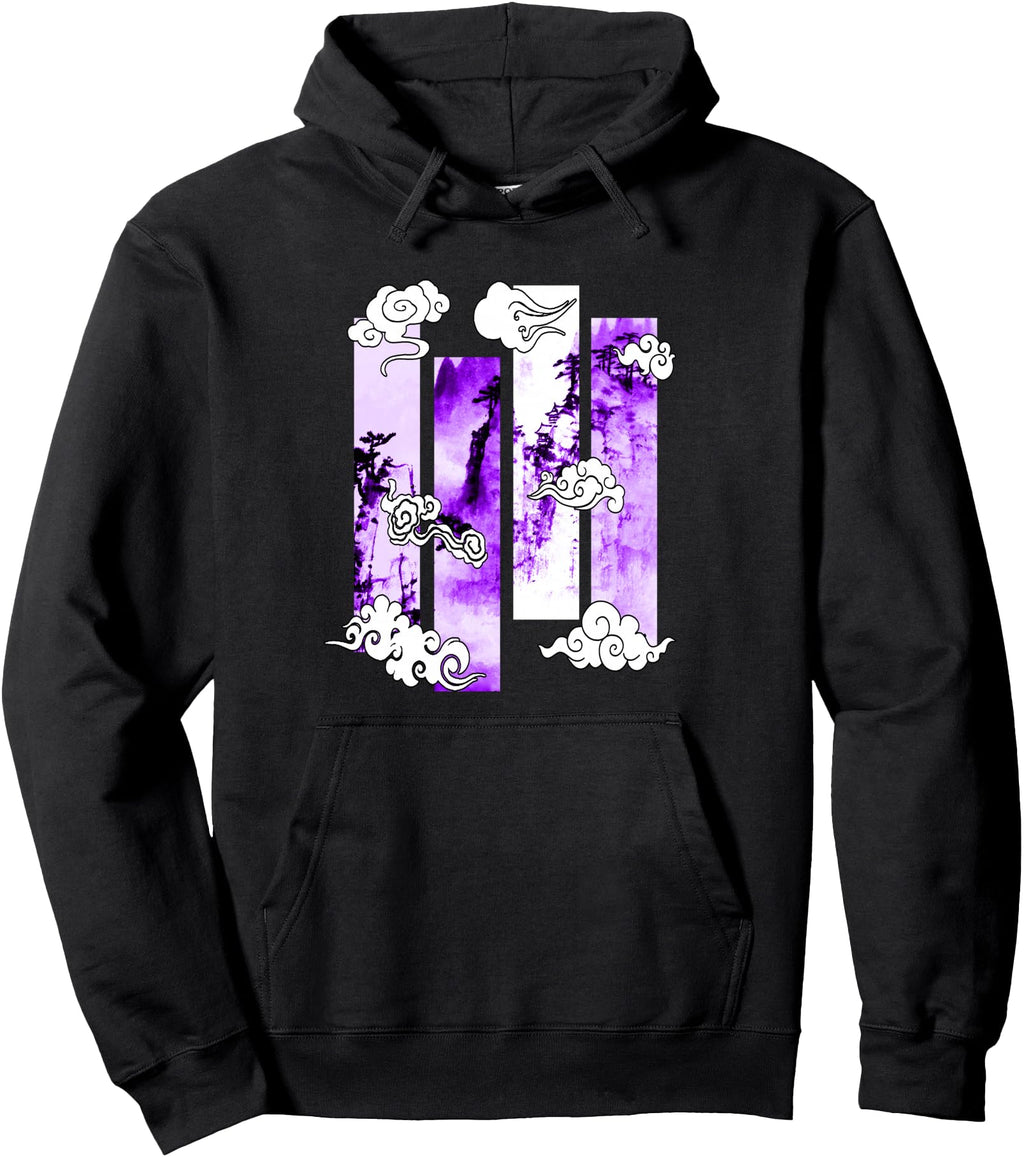 Authentic Purple Japanese Sweatshirt - Casual Everyday Wear for Adults - T-Shirt, Sweatshirt, Hoodie