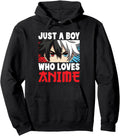 Authentic Just Who Loves Anime Japanese Hoodie - Unique Graphic for Adults - T-Shirt, Sweatshirt, Hoodie