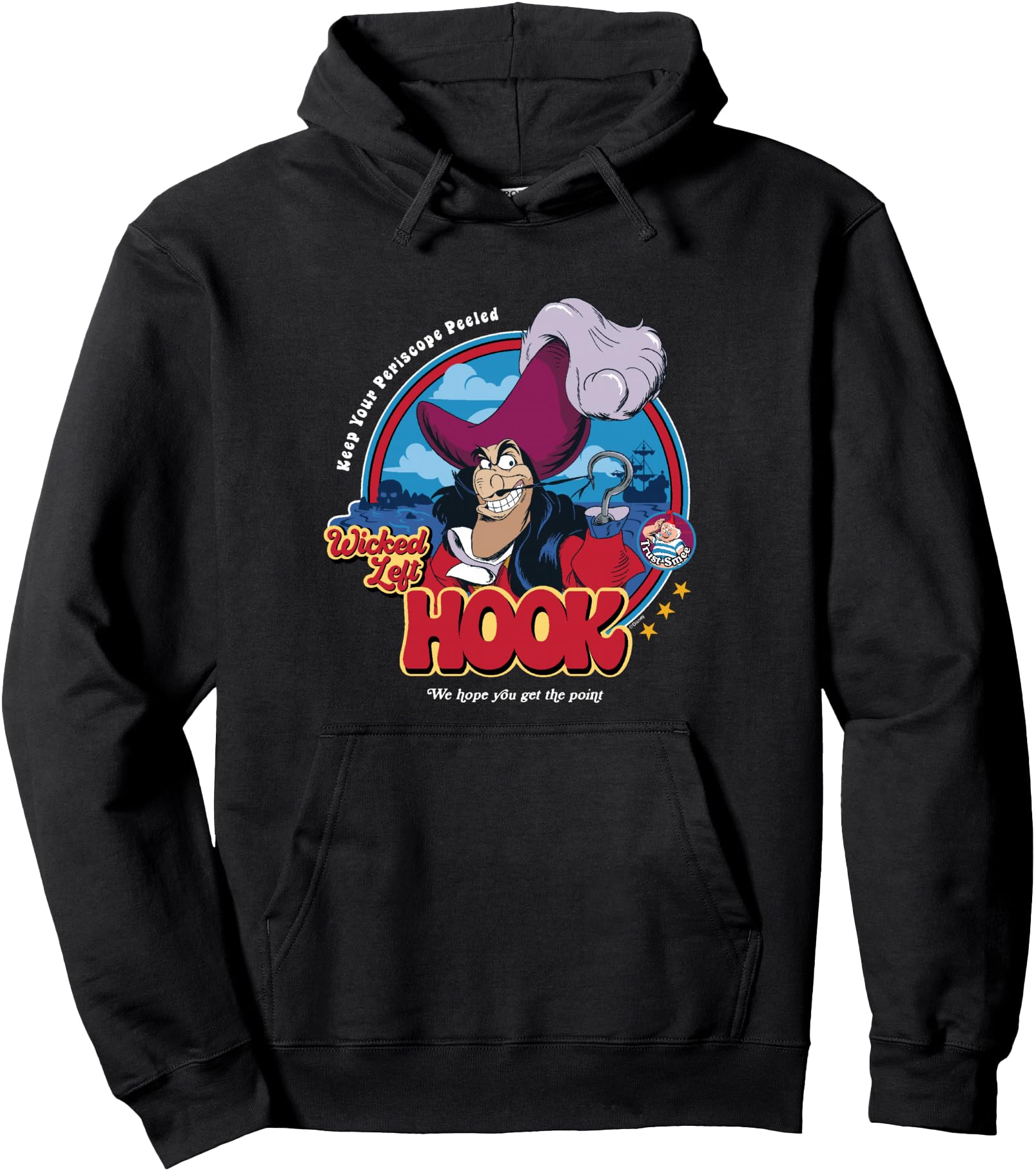 Original Peter Pan Captain Hook Villain T-Shirt - Graphic Print for Adults - T-Shirt, Sweatshirt, Hoodie
