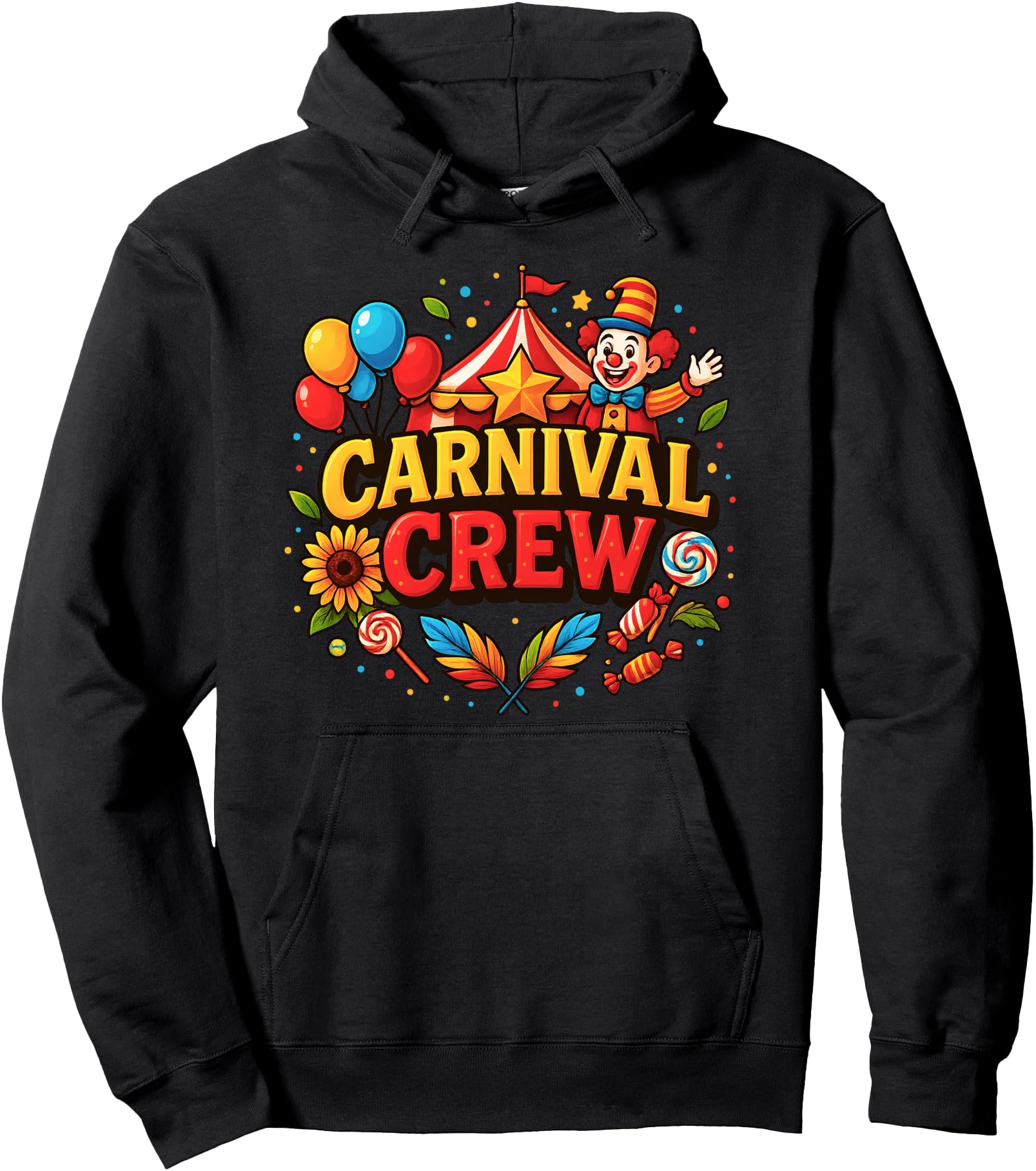 Authentic Carnival Crew Circus Party Sweatshirt - Graphic Print Unisex - T-Shirt, Sweatshirt, Hoodie