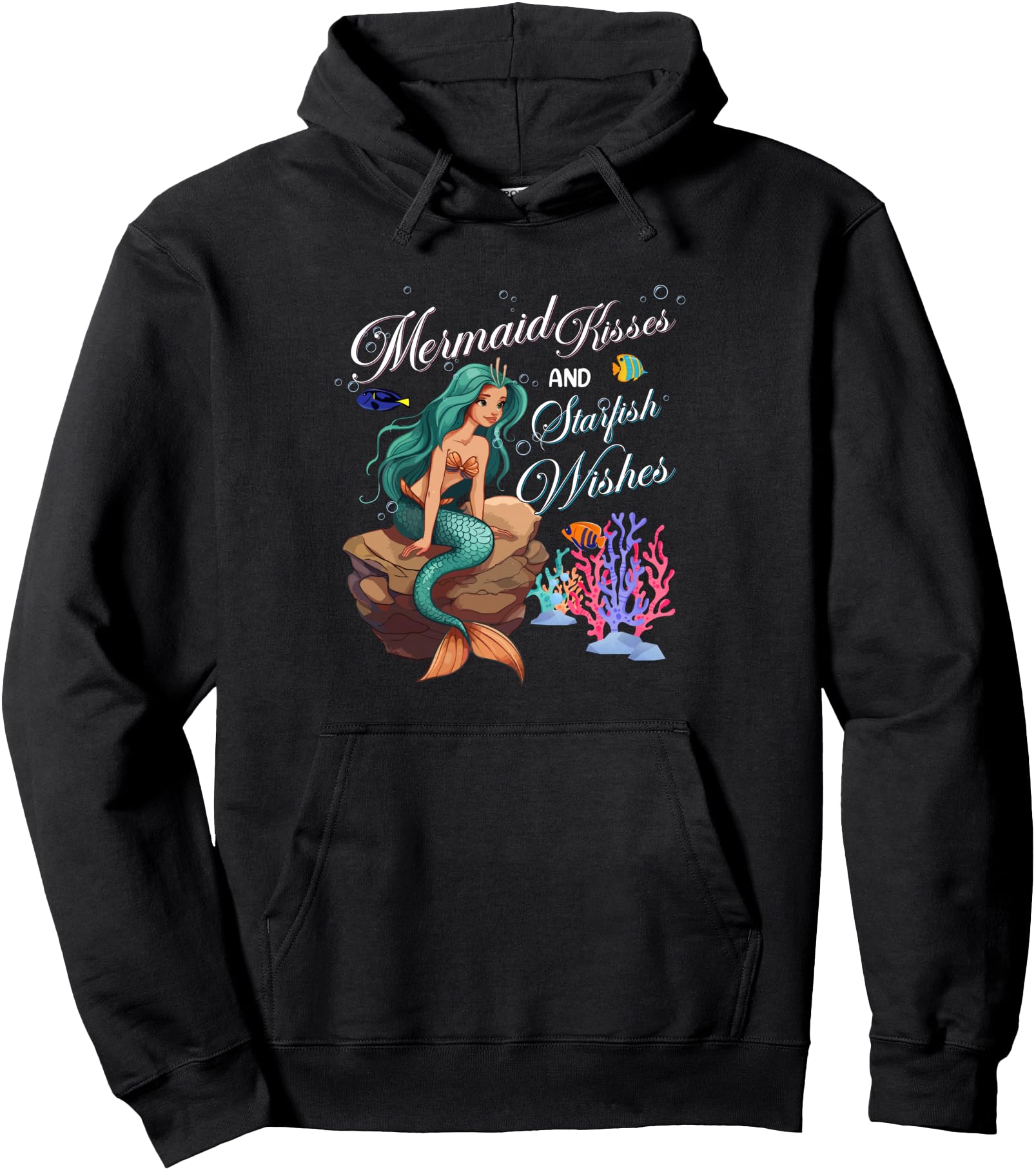 Authentic Mermaid Kisses And Starfish T-Shirt - Custom Art Print Men Women - T-Shirt, Sweatshirt, Hoodie