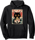 Japanese Ramen Cat Kawaii Anime Mens Hoodie - Trendy Graphic for Adults - T-Shirt, Sweatshirt, Hoodie