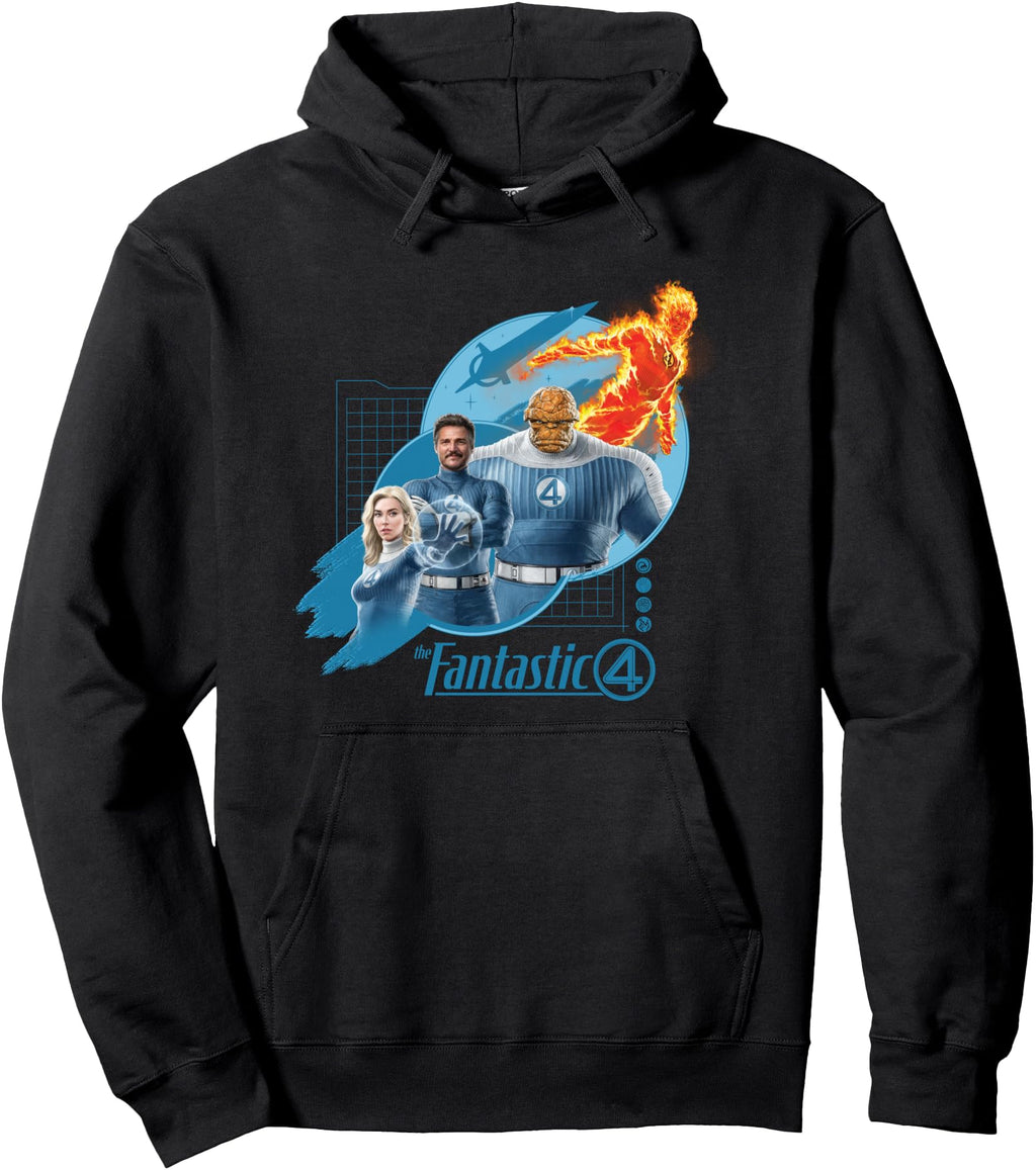 Original Marvel Fantastic Four First Steps Hoodie - Novelty Apparel Unisex - T-Shirt, Sweatshirt, Hoodie