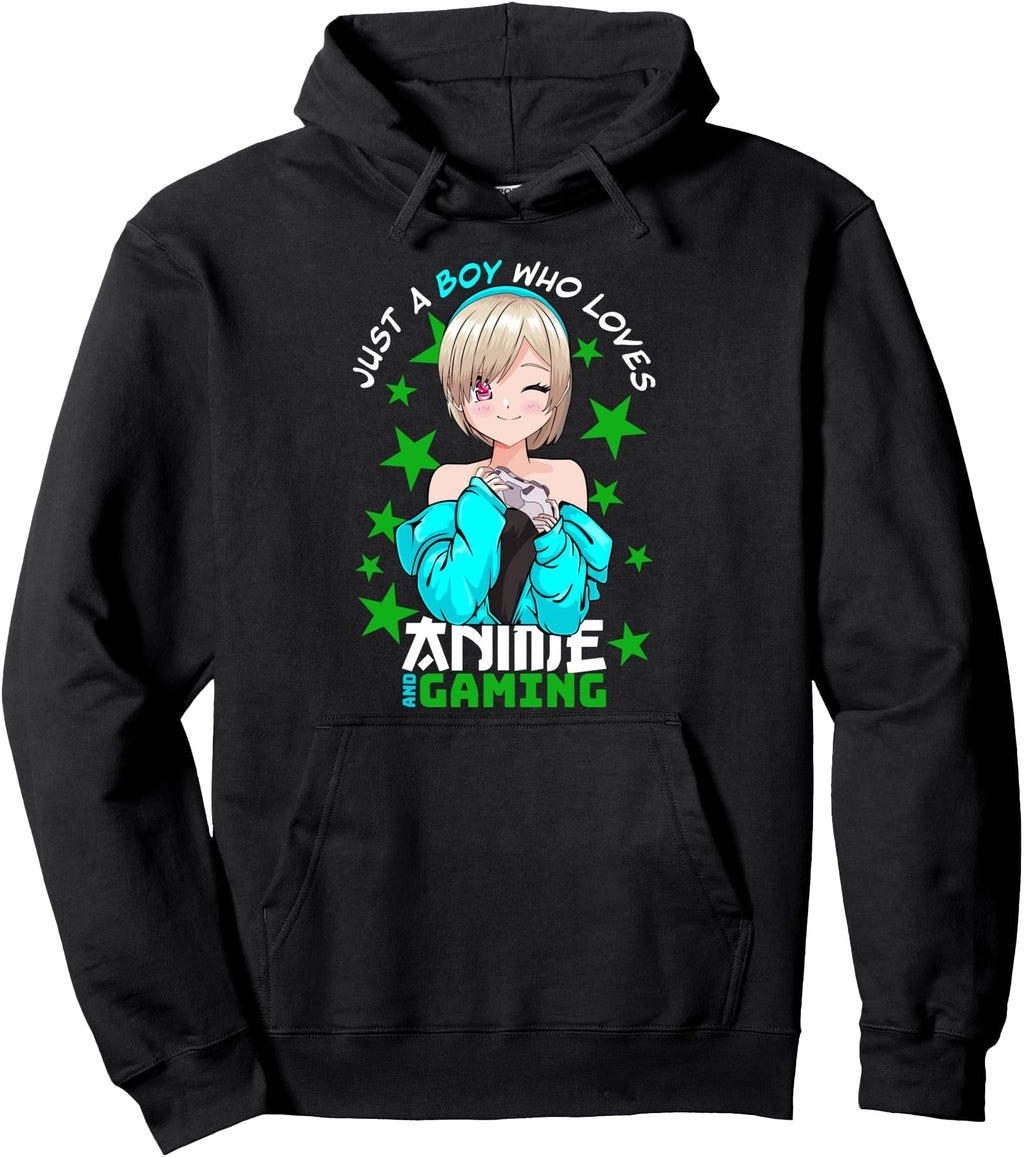 Kawaii Manga Otaku Just Who Loves Hoodie - Custom Art Print Men Women - T-Shirt, Sweatshirt, Hoodie