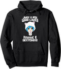 Exclusive Just Who Loves Anime And T-Shirt - Graphic Print for Adults - T-Shirt, Sweatshirt, Hoodie