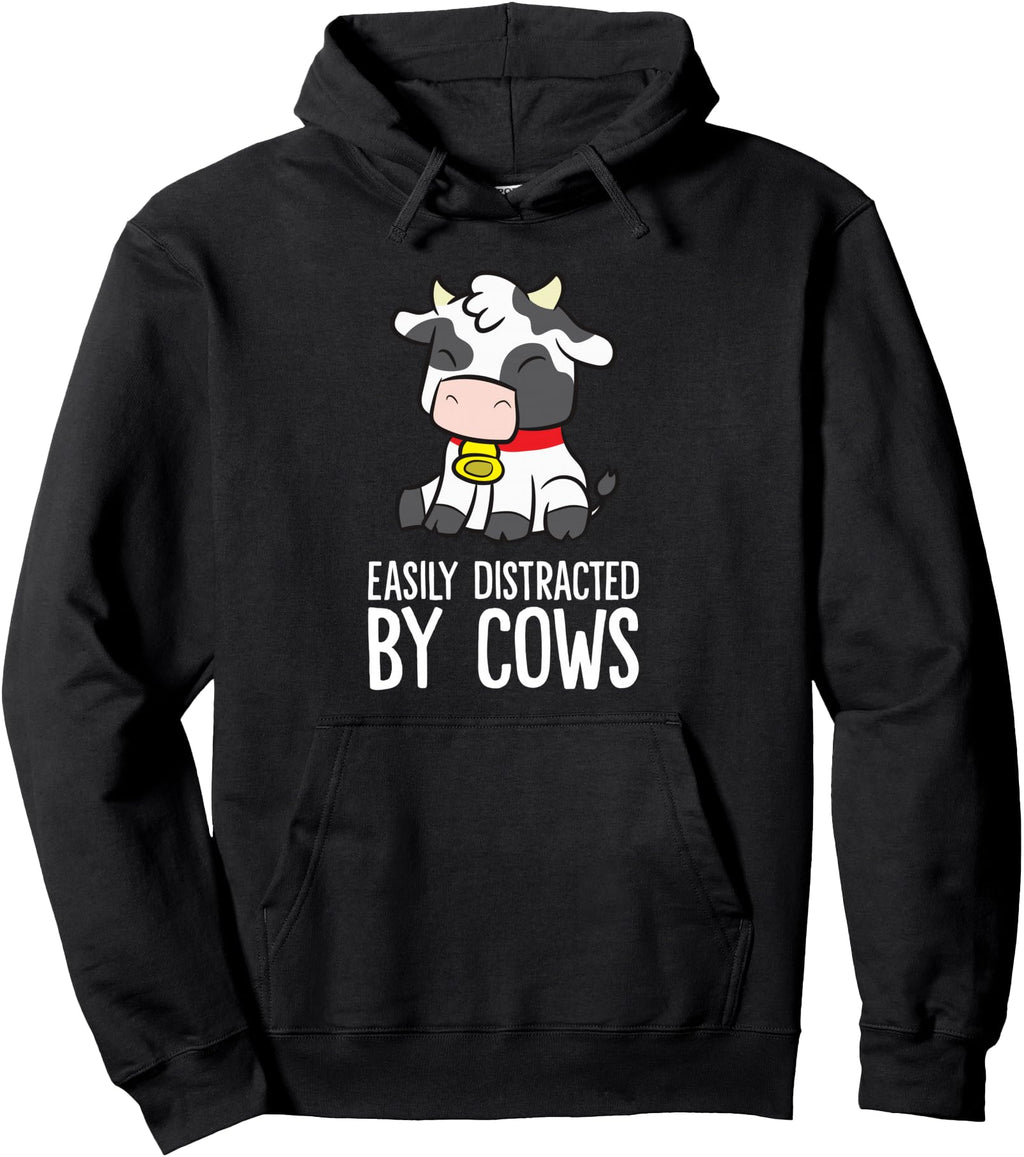Exclusive Easily Distracted Cows Hoodie - Custom Art Print for Adults - T-Shirt, Sweatshirt, Hoodie