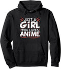 Just Who Loves Anime Artist Hoodie - Fun Novelty Design for Adults - T-Shirt, Sweatshirt, Hoodie