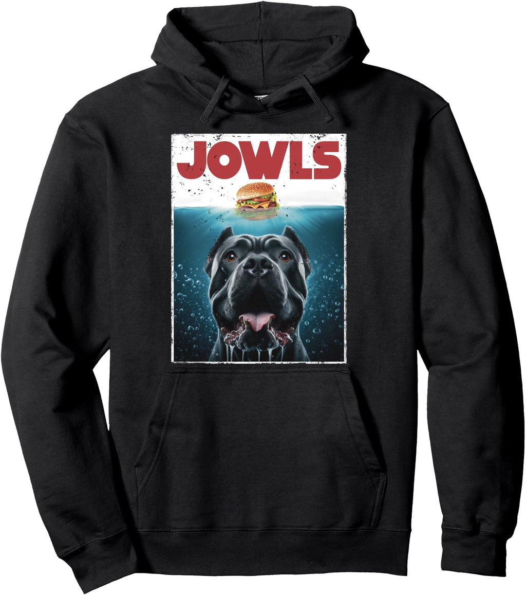 Original Cane Corso Jowls Drool Burger Hoodie - Novelty Apparel Men Women - T-Shirt, Sweatshirt, Hoodie
