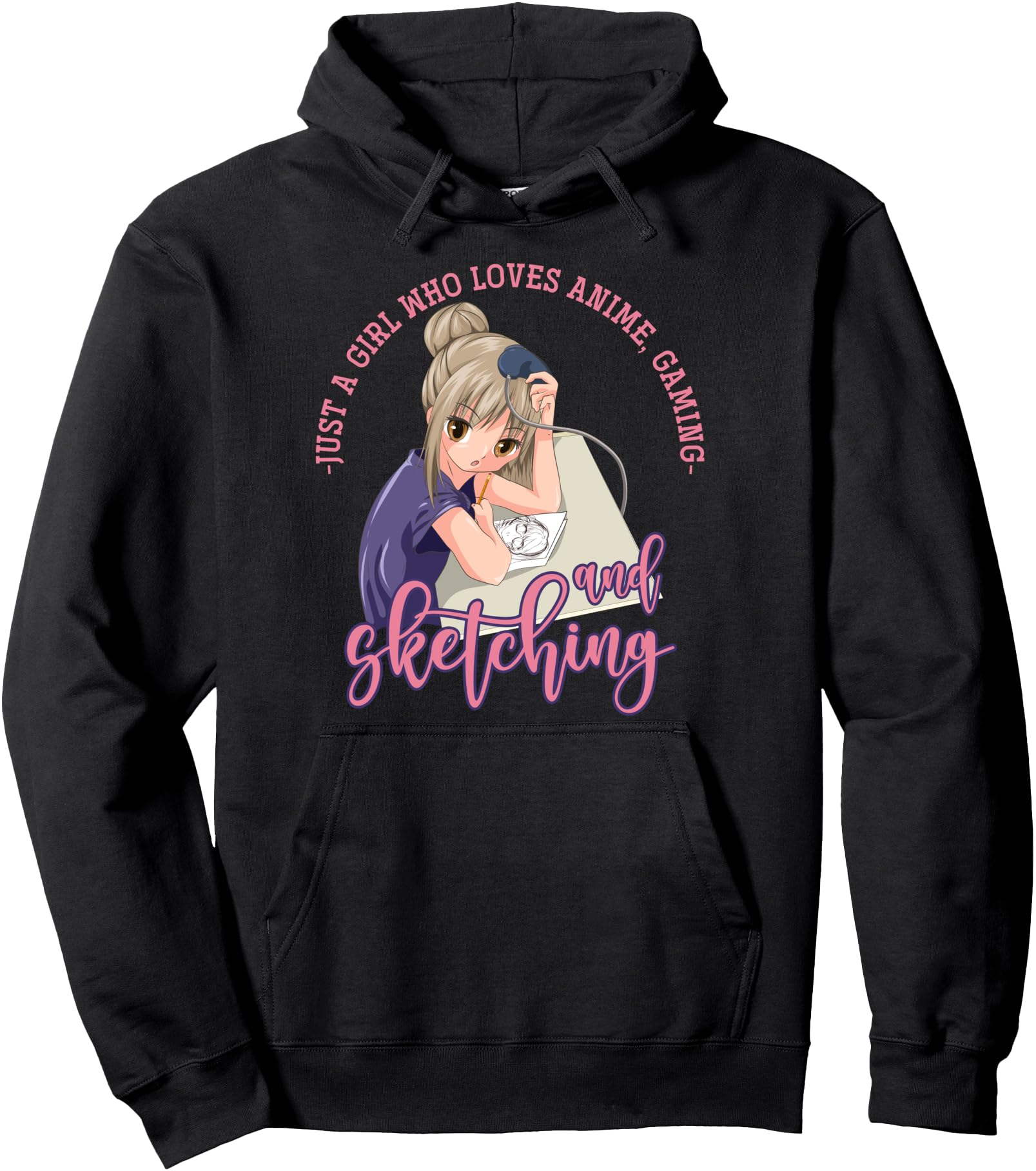 Exclusive Just Who Loves Anime Gaming And Hoodie - Trendy Graphic Unisex - T-Shirt, Sweatshirt, Hoodie