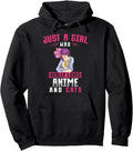Just Who Really Loves Anime And Cats Hoodie - Novelty Apparel Unisex - T-Shirt, Sweatshirt, Hoodie