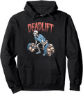 Authentic Deadlift Skull Skeleton Hoodie - Novelty Apparel for Adults - T-Shirt, Sweatshirt, Hoodie