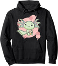 Authentic Axolotl Kawaii Pastel Goth Hoodie - Aesthetic Graphic Unisex - T-Shirt, Sweatshirt, Hoodie