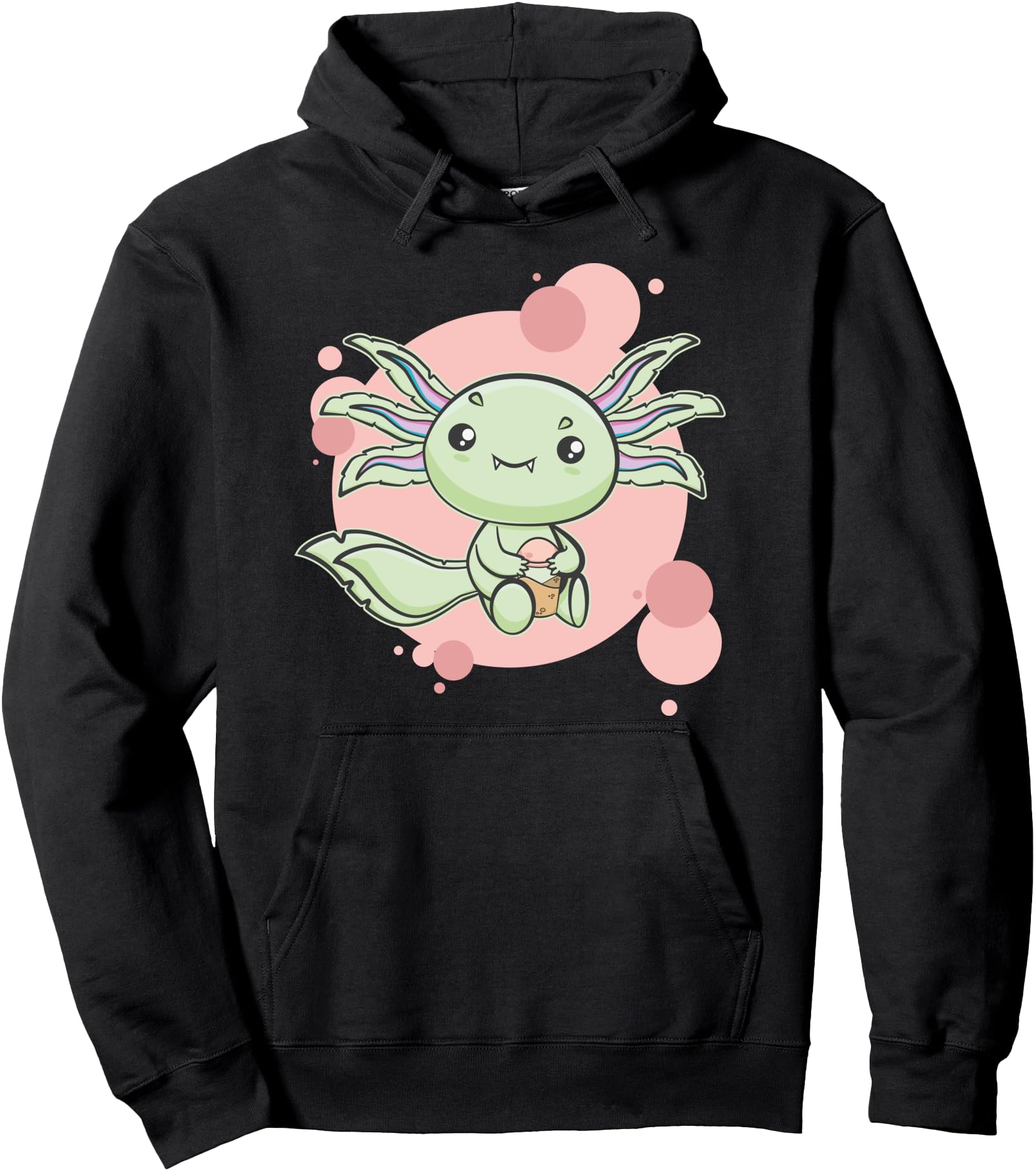 Authentic Axolotl Kawaii Pastel Goth Hoodie - Aesthetic Graphic Unisex - T-Shirt, Sweatshirt, Hoodie