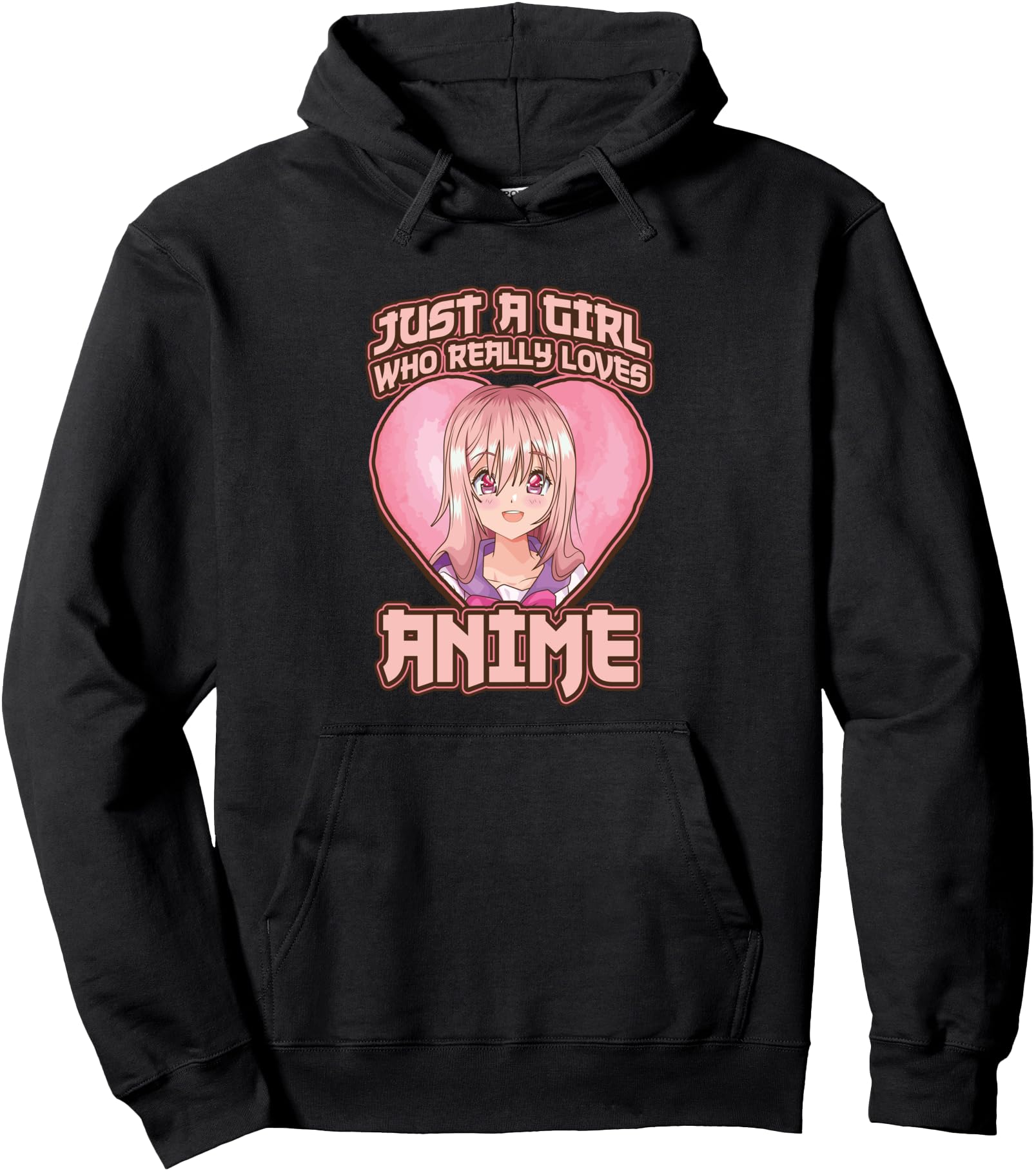 Exclusive Just Who Really Loves Anime Sweatshirt - Graphic Print Unisex - T-Shirt, Sweatshirt, Hoodie