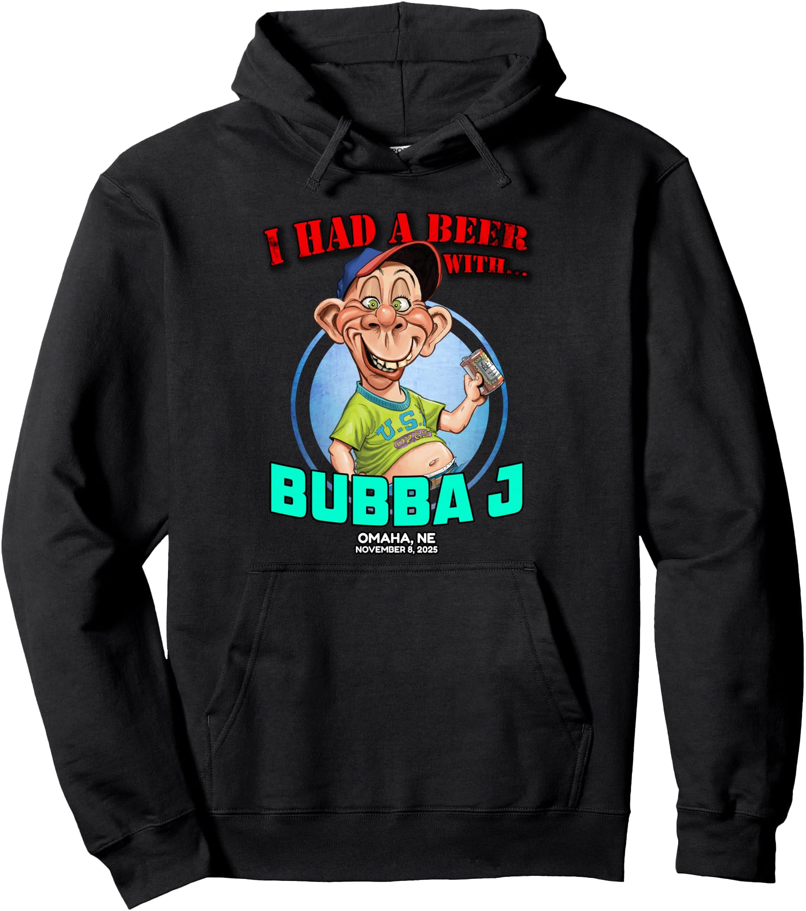 Authentic Bubba J Omaha Ne 2025 T-Shirt - Casual Everyday Wear for Adults - T-Shirt, Sweatshirt, Hoodie