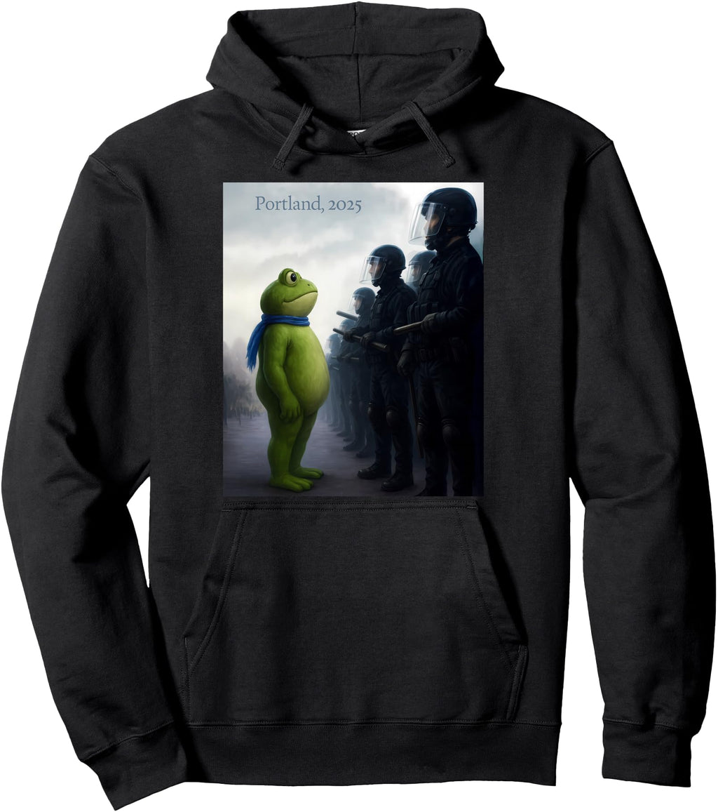 Handcrafted Portland Frog T-Shirt - Casual Everyday Wear for Adults - T-Shirt, Sweatshirt, Hoodie