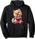 Pomeranian Dog Ramen Japanese Hoodie - Fun Novelty Design Men Women - T-Shirt, Sweatshirt, Hoodie