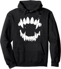 Vampire Teeth Bite Fangs Evil Sweatshirt - Minimalist Print for Adults - T-Shirt, Sweatshirt, Hoodie