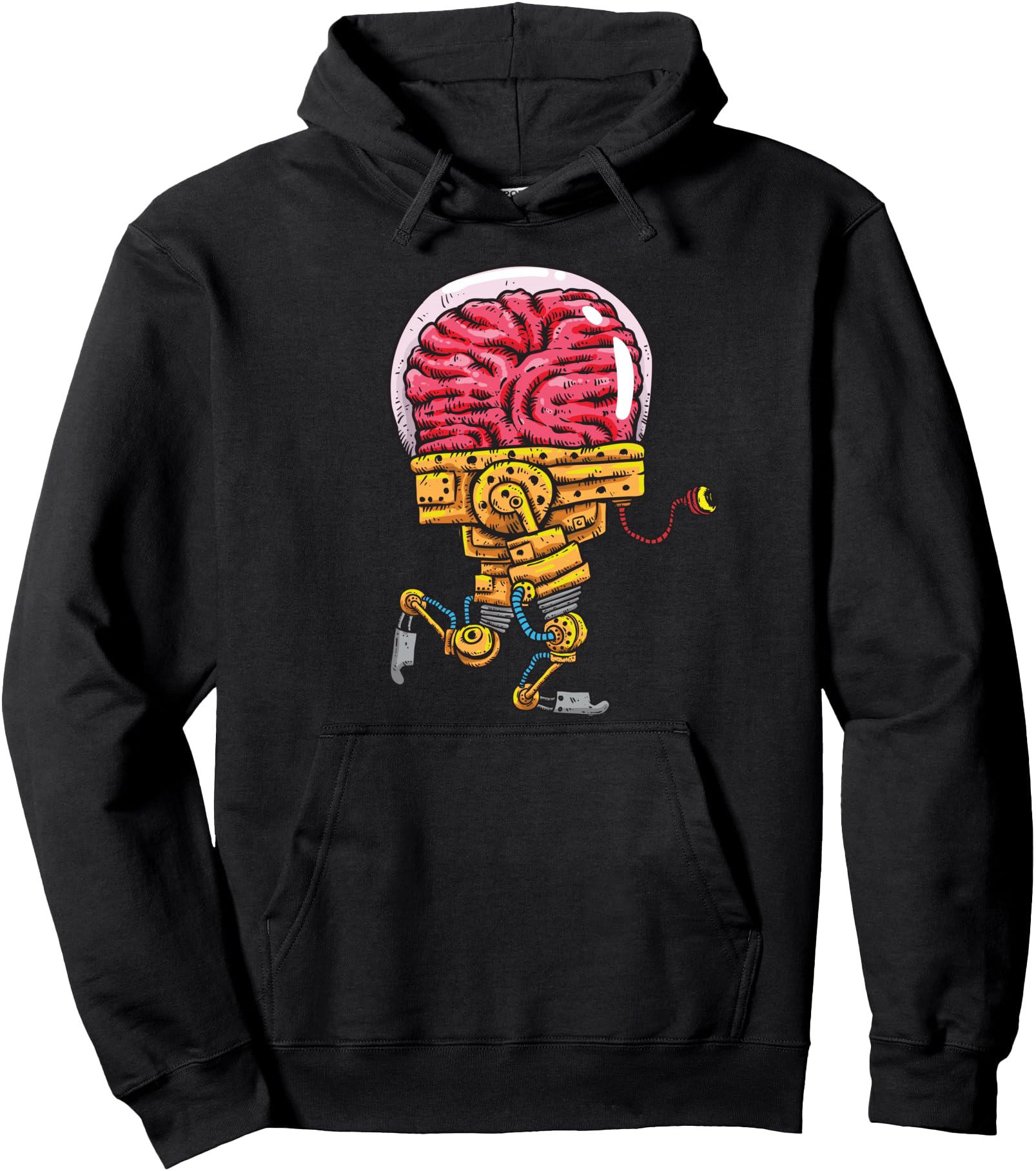 Authentic Big Brain Head Robot Sweatshirt - Aesthetic Graphic Men Women - T-Shirt, Sweatshirt, Hoodie