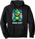 Original Wanna Play Scary Teddy Bear T-Shirt - Streetwear Style Unisex - T-Shirt, Sweatshirt, Hoodie