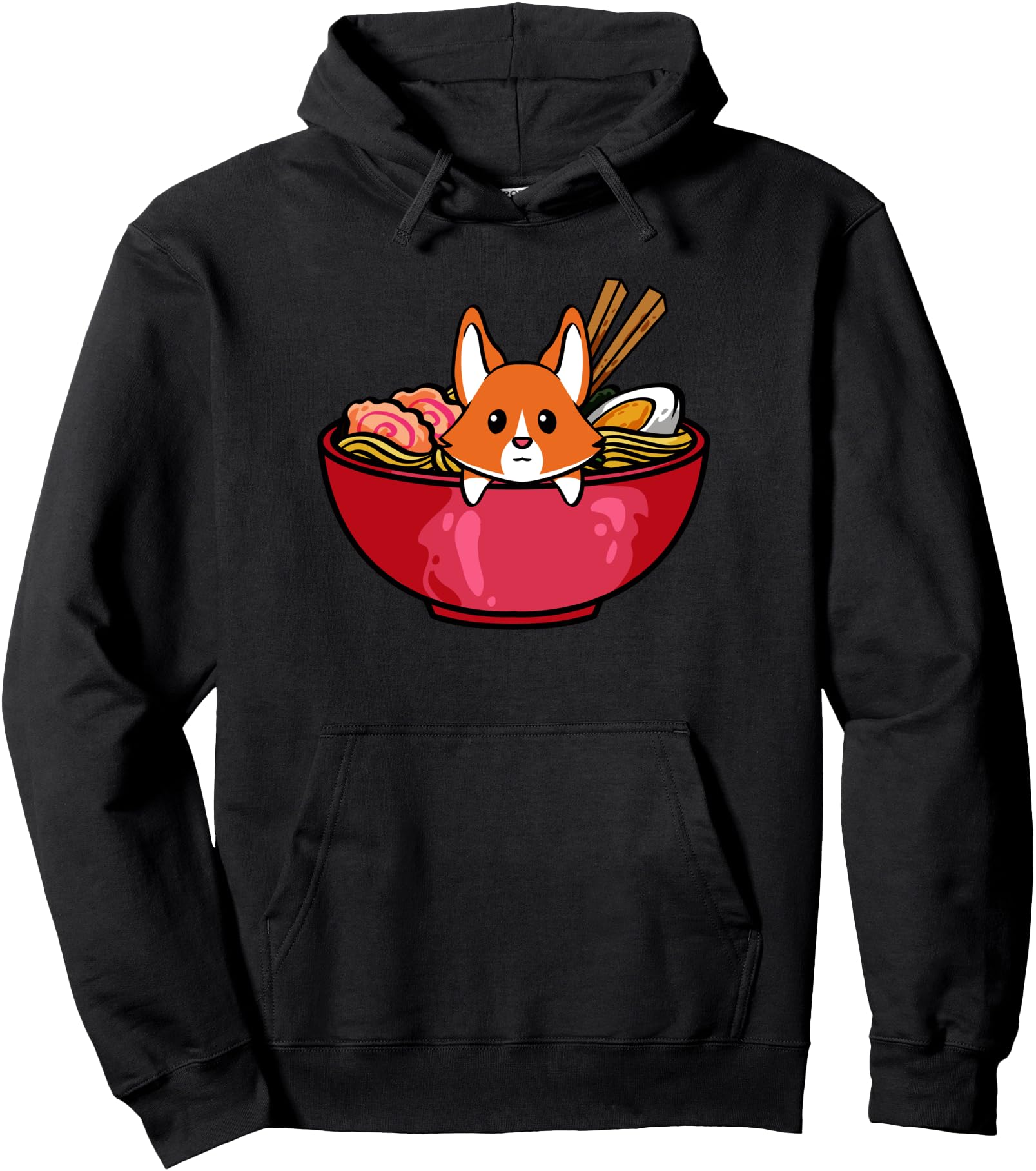 Kawaii Ramen Corgi Japanese Anime T-Shirt - Fun Novelty Design Men Women - T-Shirt, Sweatshirt, Hoodie