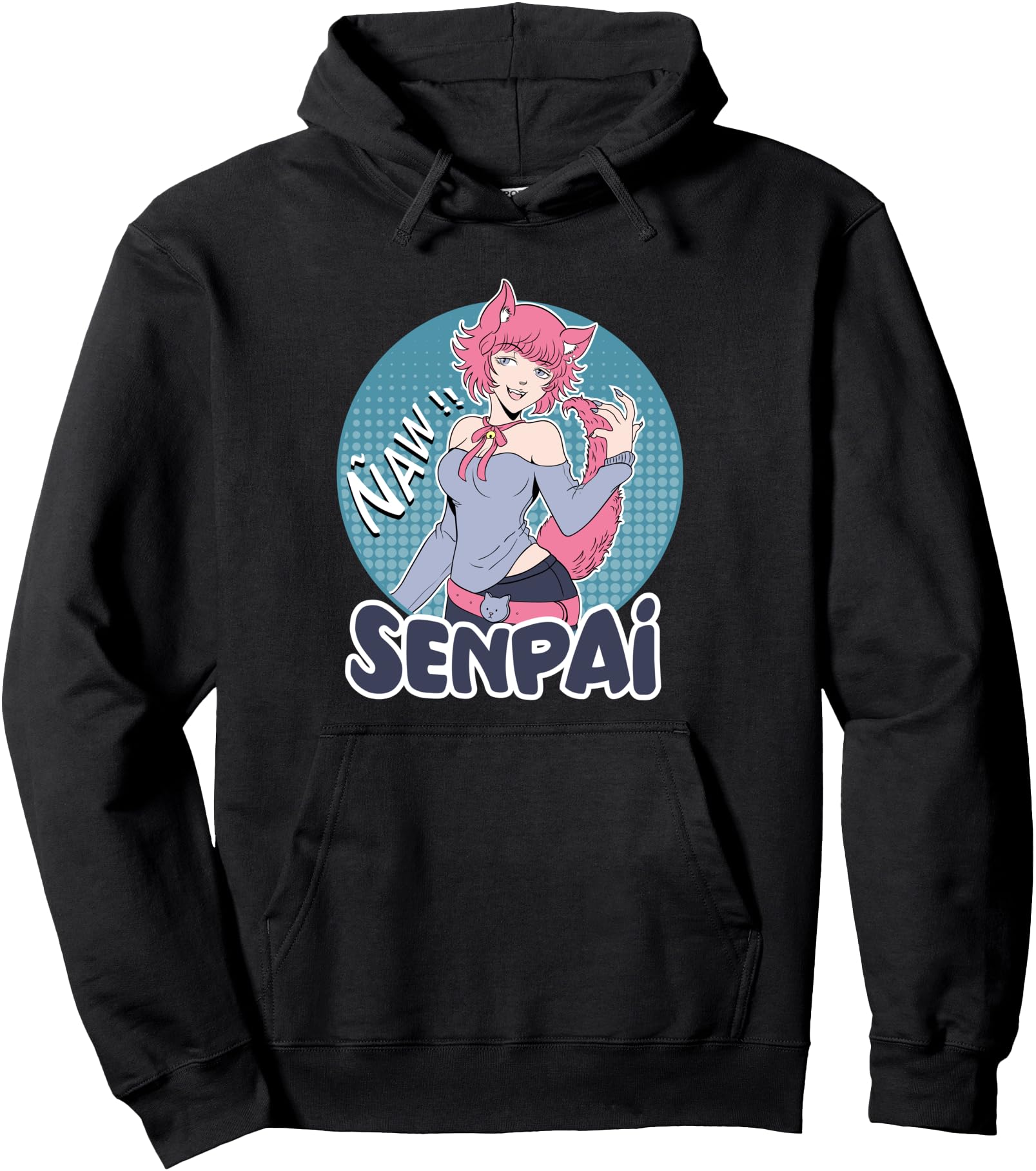 Exclusive Ecchi Neko Anime Lewd T-Shirt - Casual Everyday Wear for Adults - T-Shirt, Sweatshirt, Hoodie