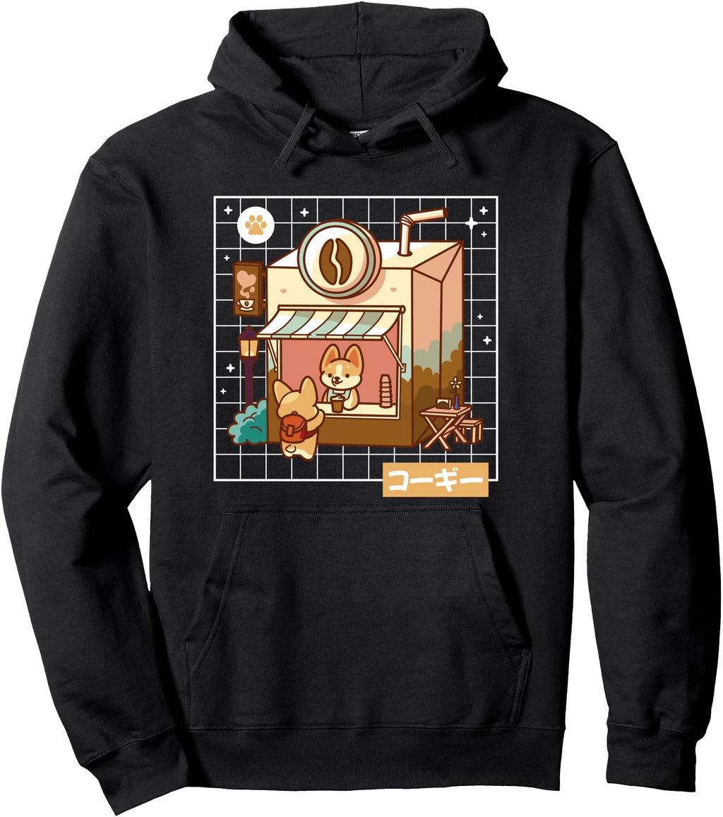 Corgi Dog Kawaii Pembroke Welsh Japanese T-Shirt - Custom Art Print Unisex - T-Shirt, Sweatshirt, Hoodie