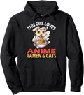 This Loves Anime Ramen And Cats T-Shirt - Fun Novelty Design Men Women - T-Shirt, Sweatshirt, Hoodie