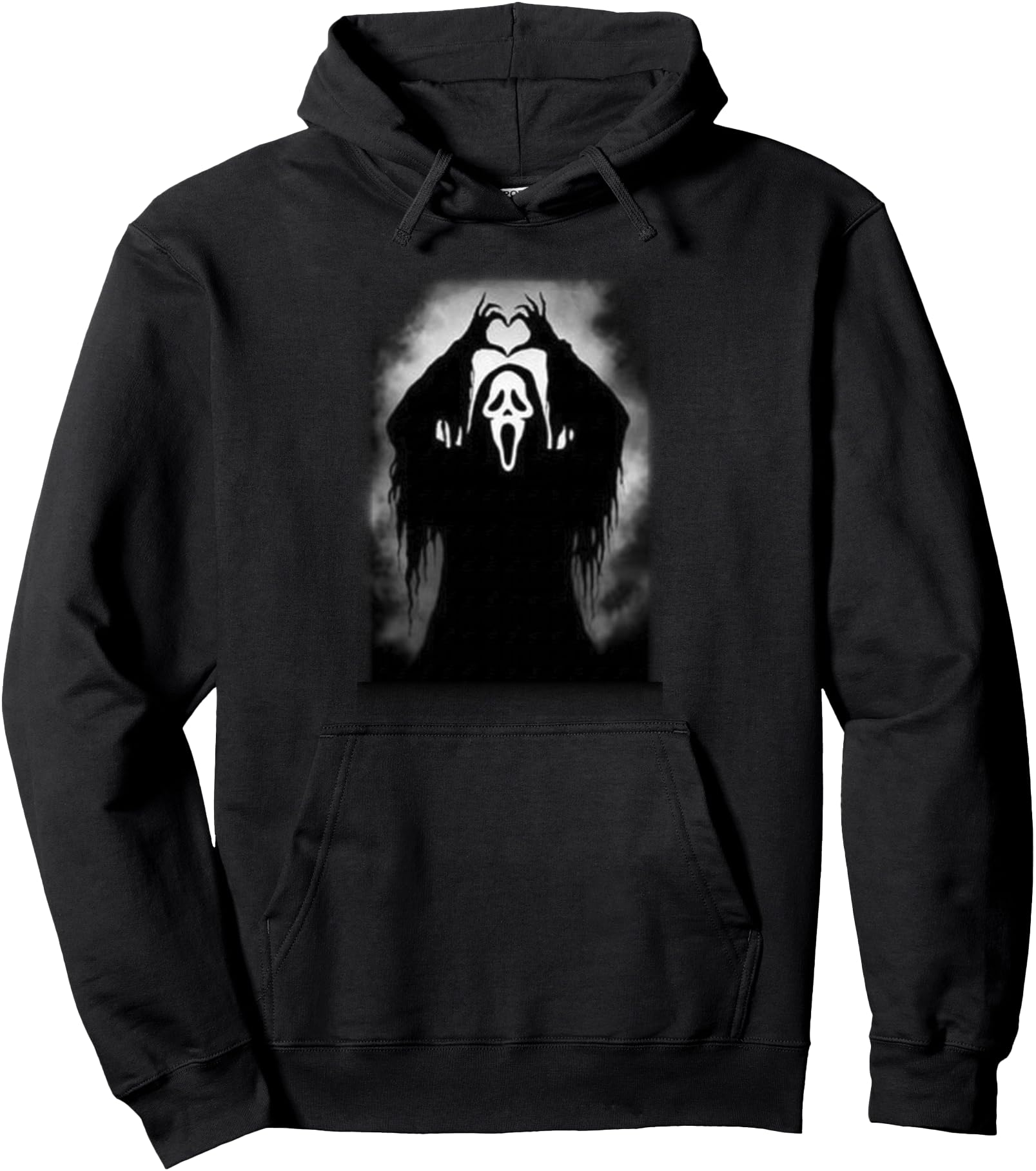 Original Scary Face Horror Creepy Sweatshirt - Minimalist Print for Adults - T-Shirt, Sweatshirt, Hoodie